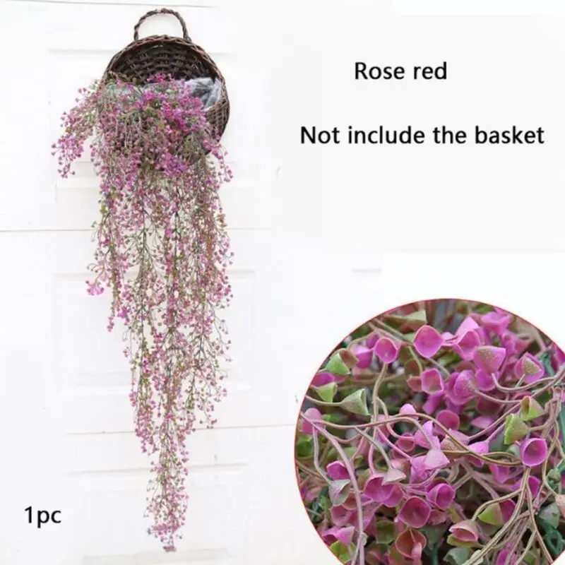 Лидер продаж 5 вилок искусственные Вьющиеся цветы лоза плющ ветки подвесное