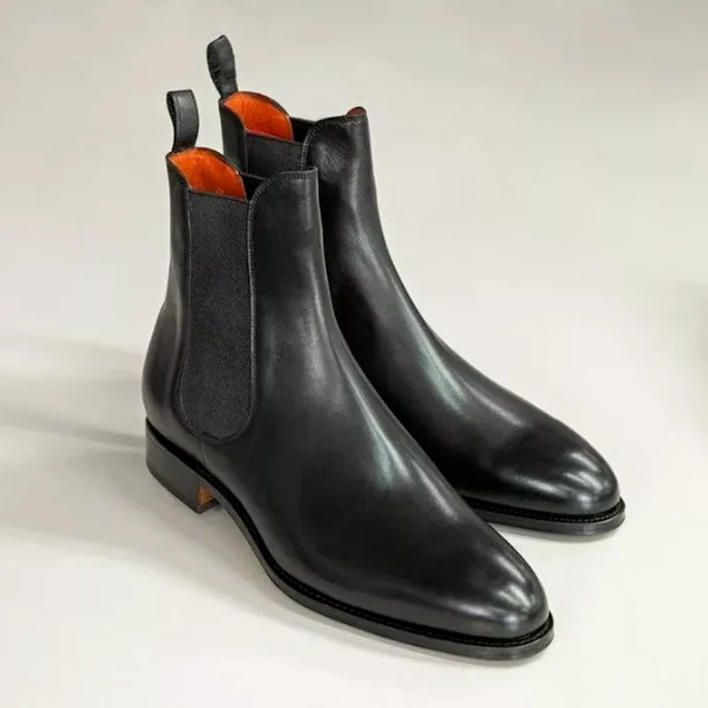 

Мужские ботинки из ПУ кожи, на шнуровке, KE554