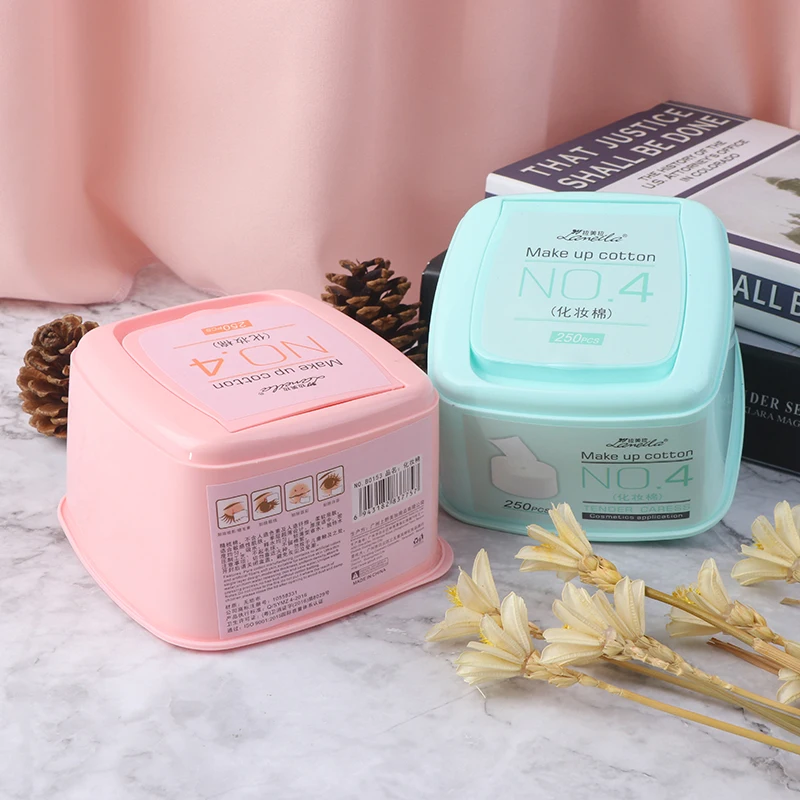 

250Pcs/box Cotton Pads Makeup Remover Wipes Facial Cosmetic Deep Clean Tool Skin Care Face Wash Paper Makeup Tools