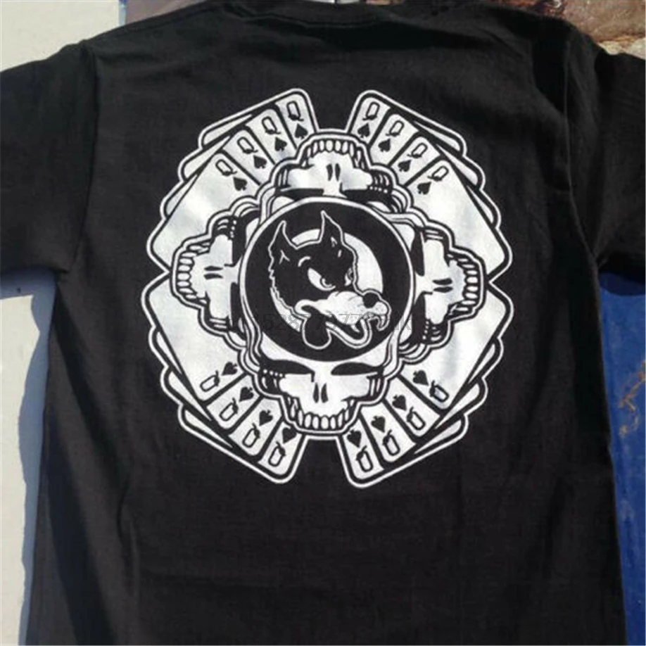 Футболка Grateful Dead deal Wolf черная Хлопковая мужская футболка размер от S до 3Xl удобная