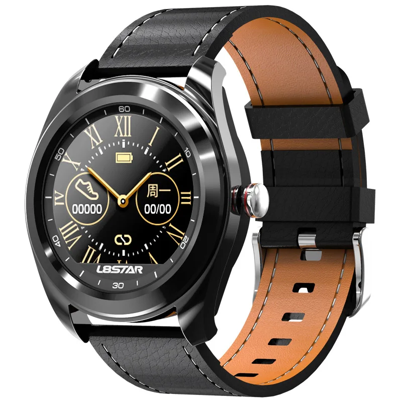 B6 B6 Smart Fitness Watch ECG PPG HRV Heart Rate Blood Pressure Sleep Monitor Health Tracker Sport Bussiness IP68 Shake Control - Цвет: B6
