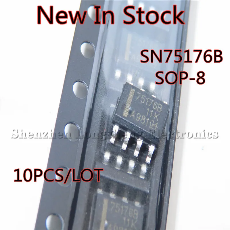 10 шт./лот 75176 75176B SN75176BDR SMD SOP-8 трансивер дифференциальный шина трансивер новая модель