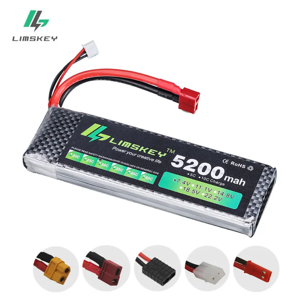 Limskey Power 7 4 V 5200 mAh литий полимерная батарея 30C 2S 1P Литий стандартная для