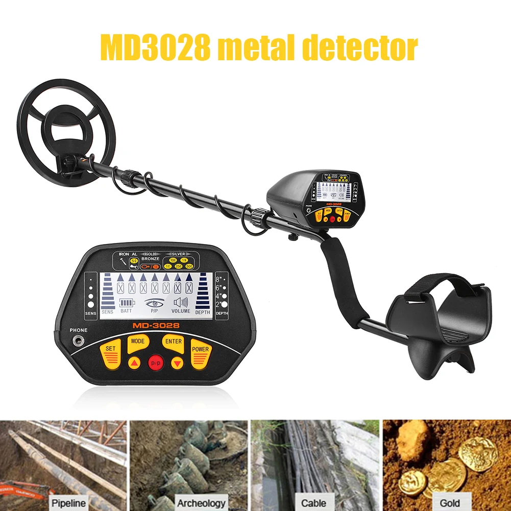 

MD3028 Hunter обнаружения золотоискатель охотница за сокровищами подземный Металлоискатель Подземного проволоки железа детектор металла