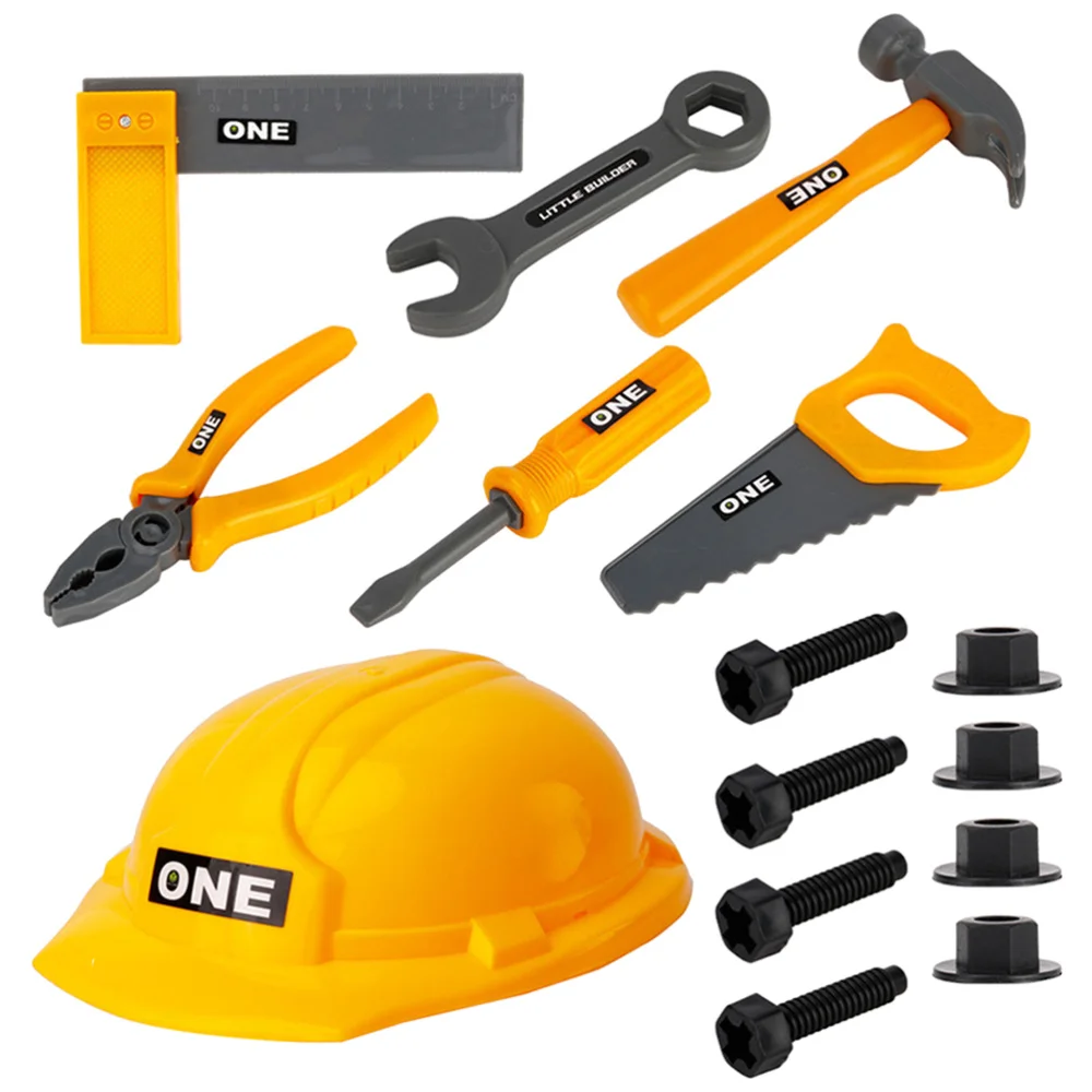 

1 Set 15Pcs Simulated Repair Tools Children Toys Playset (Yellow)