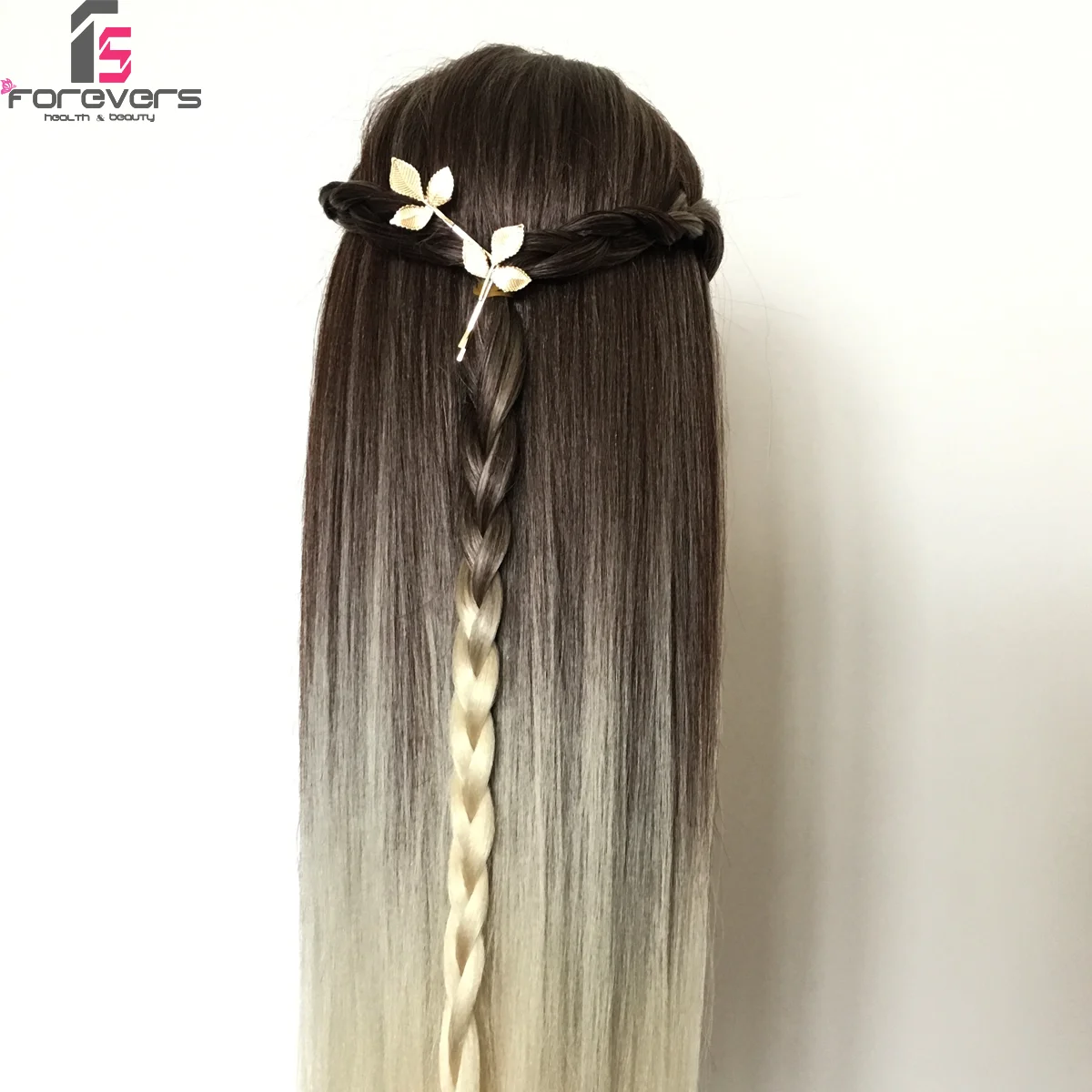 100% красочная голова для тренировки волос манекен укладки кукла кофейное золото +