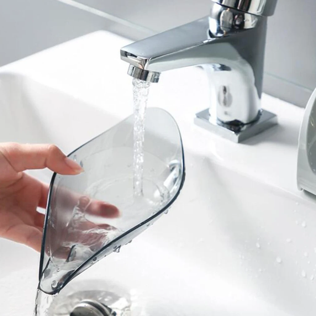 Самосливающийся держатель для мыла в форме листьев мыльница ванной комнаты