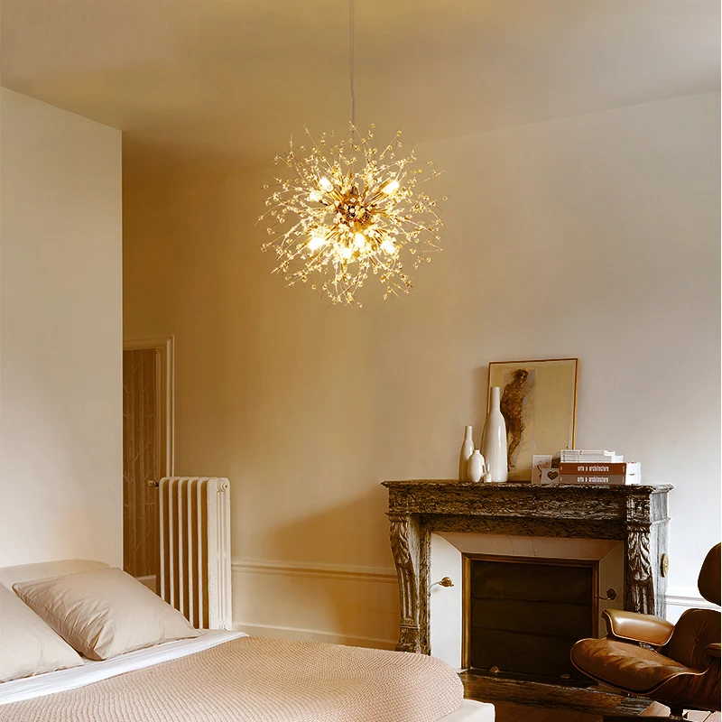 Скандинавская гостиная спальня люстра креативная столовая Бар Люстра веб звезда