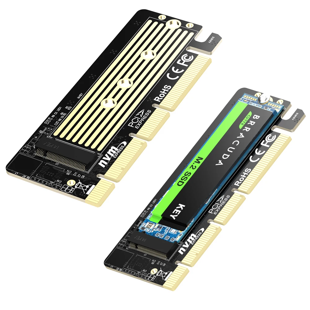 

Преобразователь SSD PCI Express 32 Гбит/с для жесткого диска 2230/2242/2260/2280, Адаптерная карта M.2 PCI-E NVMe SSD на PCIe 3,0