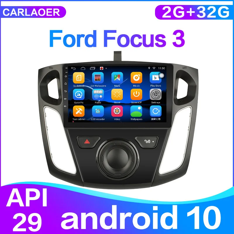 Автомагнитола на Android 10 мультимедийный видеоплеер для Ford Focus 3 Mk 2011 2012 2013 2014 2015