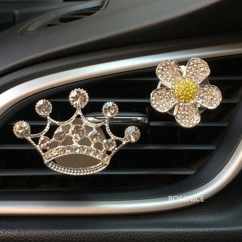 Украшение в виде алмазной короны для автомобиля освежитель воздуха с зажимом