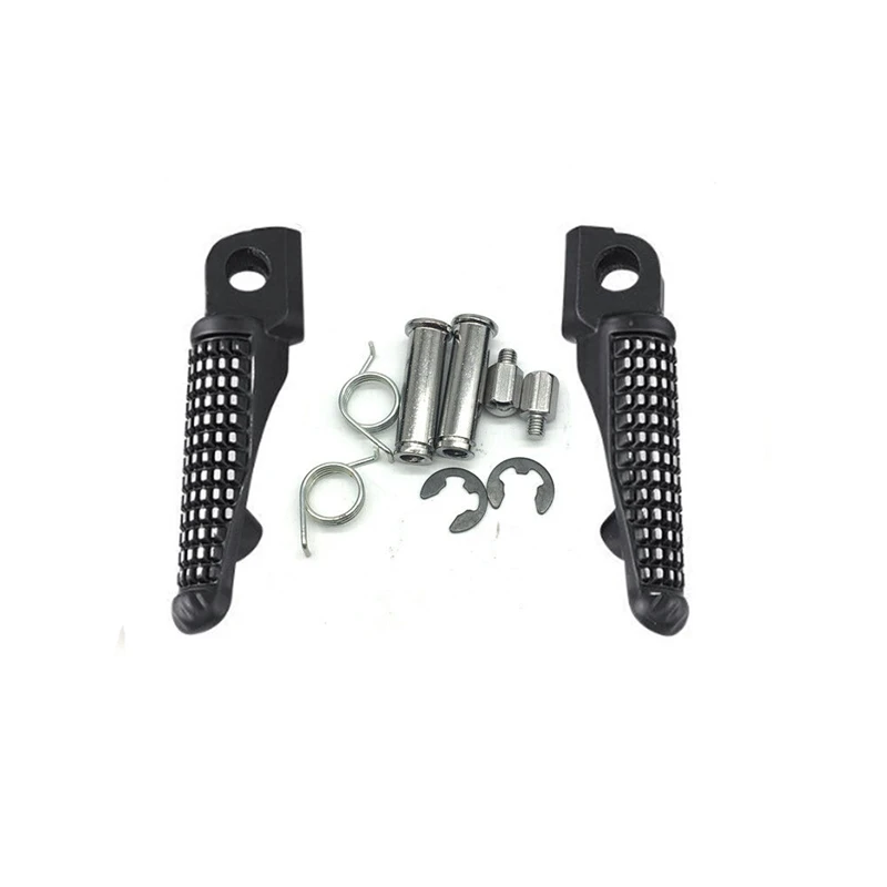 

for Kawasaki Ninja ZX6R/636 Black Front Foot Pegs Footrest Bracket Fit for 2009-2015