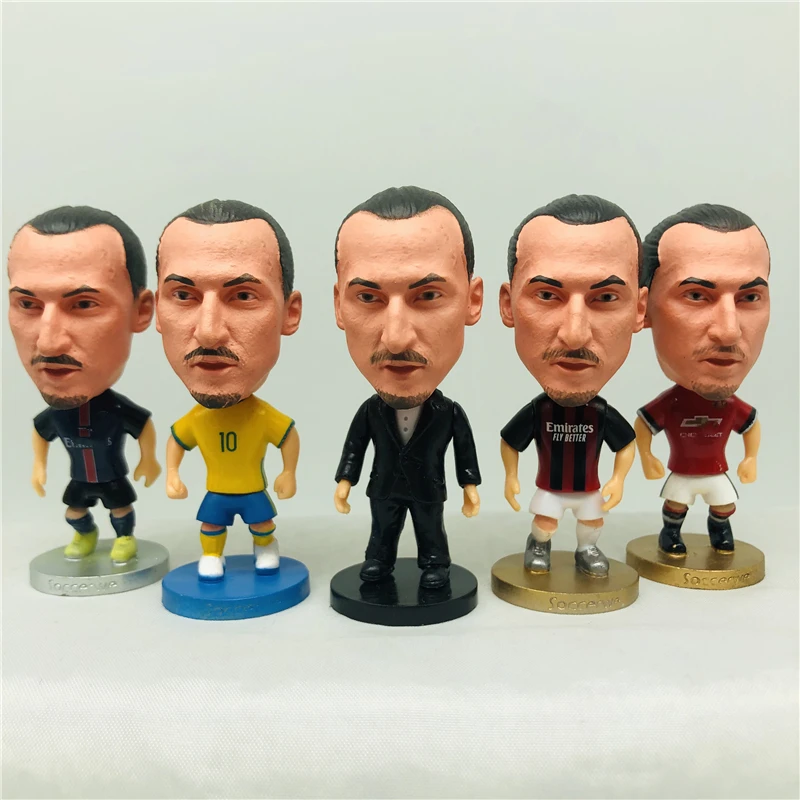 2 55 &quot6 5 см высота Soccerwe куклы Z. Ibrahimovic фигурки красный черный желтый Детская