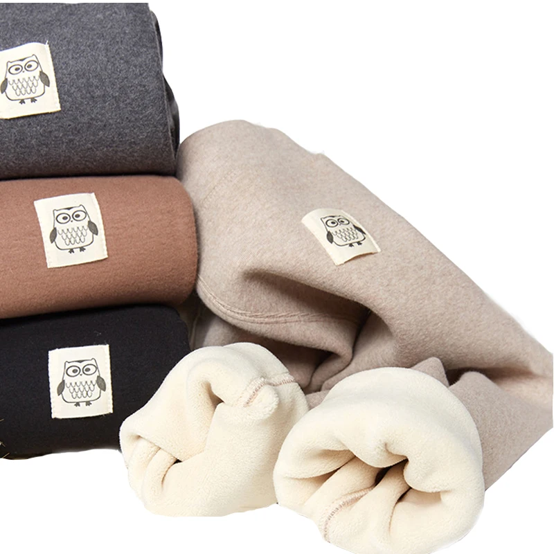 

New Winter Girls Thicken Warm Pants For Girls Teen Children's Trousers Kids High Waist Skinny Leggings Fleece Clothes 3-12 Year