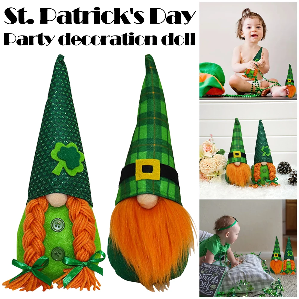 

Decorating Dolls Faceless Doll For St Patricks Day Tomte Gnome Room Decor Irish Lucky Elf Plushie Perfect Family Gift