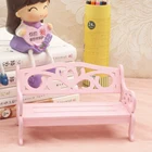 Деревянный Мини-домик для ролевых игр, деревянная скамейка, кукольный домик, миниатюрный садовый кукольный домик, мебель для девочек, детская игрушка для ролевых игр