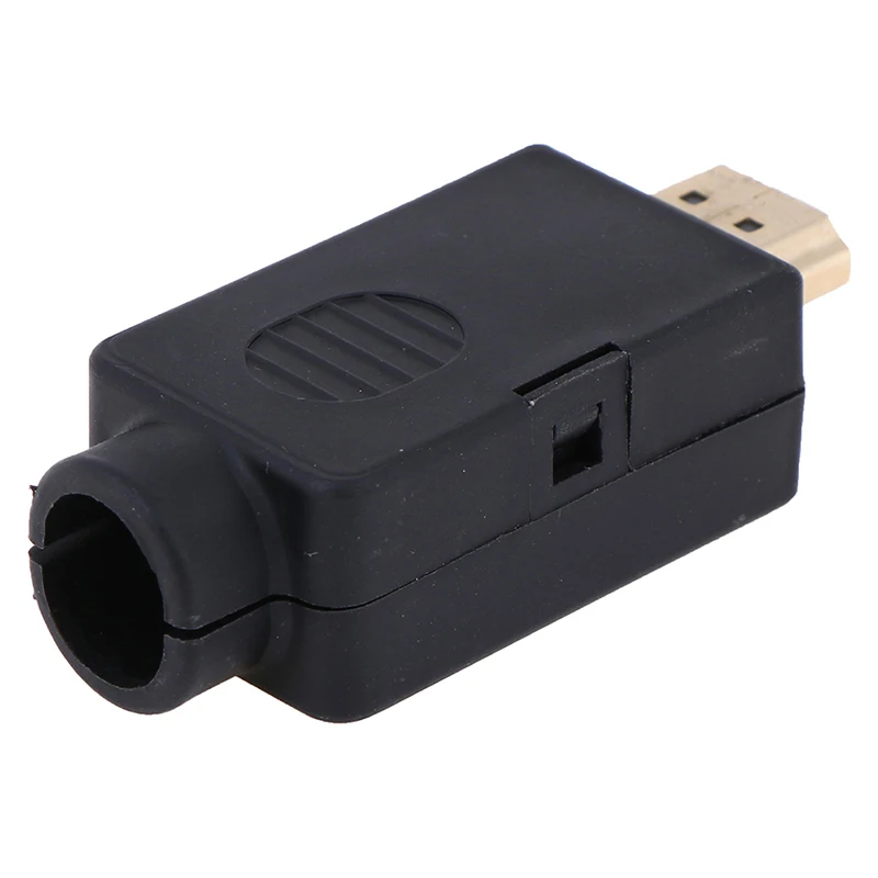 

New 1PC HDMI Male 19P Plug Breakout Terminals Solderless Connector With Cover Wholesale