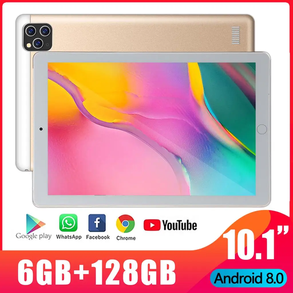 

2022 New 10.1 Inch RAM 6GB ROM 128GB 1280*800 IPS Screen Tablet 10 Octa Core 4G Dual SIM Card Phone 4G Call Wifi Tablets PC