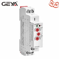 free shipping geya grv8 02 voltage protection relay ac220v dc12v dc48v acdc240v over voltage and under voltage protection