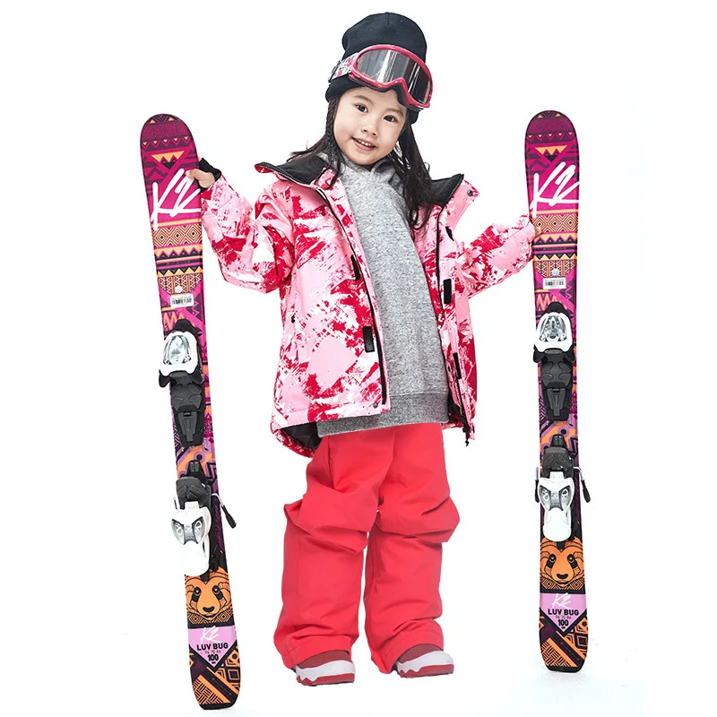 Детские зимние лыжные комплекты детский зимний костюм пальто лыжный для