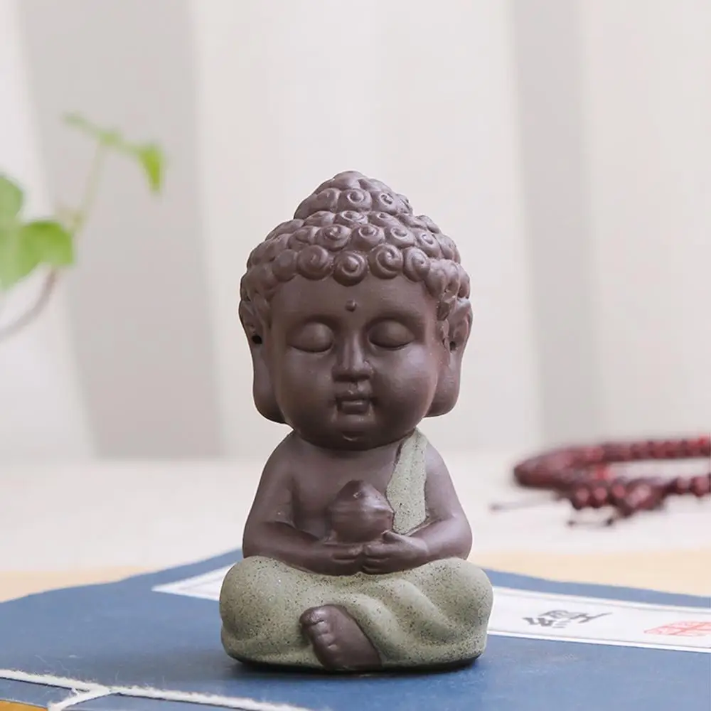 Набор из 6 штук Маленький Будда монах Чайный домик миниатюрная Статуэтка