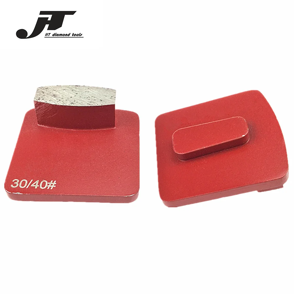 

HT Hard Bond Diamond Concrete Grinding Pads Scanmaskin Quick Change Redi Lock Floor Pads Metal Abrasive Tools for Concrete 12PCS