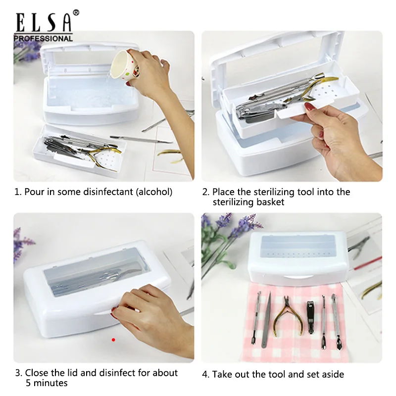Высокотемпературный стерилизатор для инструмент росписи ногтей коробка со