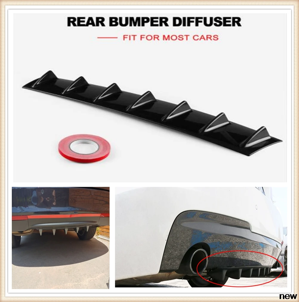Задний бампер автомобиля воздушный диффузор плавник для Kia Forte Ceed Stonic Stinger Rio Picanto