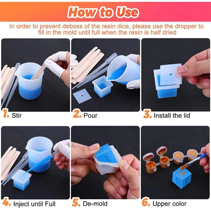 

Силиконовые игральные кости для рукоделия