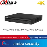 dahua 4k nvr p2p nvr2108hs 8p 4ks2 8poe 8ch nvr2104hs p 4ks2 4poe 4ch h 265 video recorder up 8mp resolution cctv nvr security