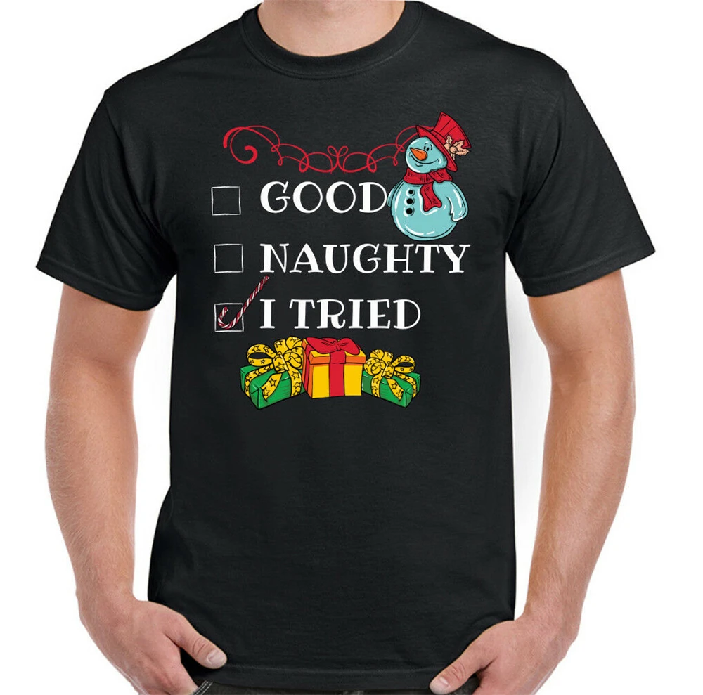 Забавная Рождественская футболка с надписью Я пробовал мужчин наполнитель