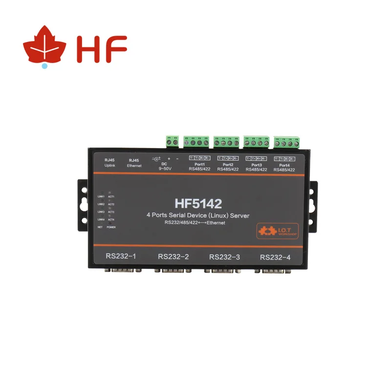 

HF5142B 4 порта RJ45 RS232/485/422 устройство преобразователя последовательного сервера RTOS без Ethernet