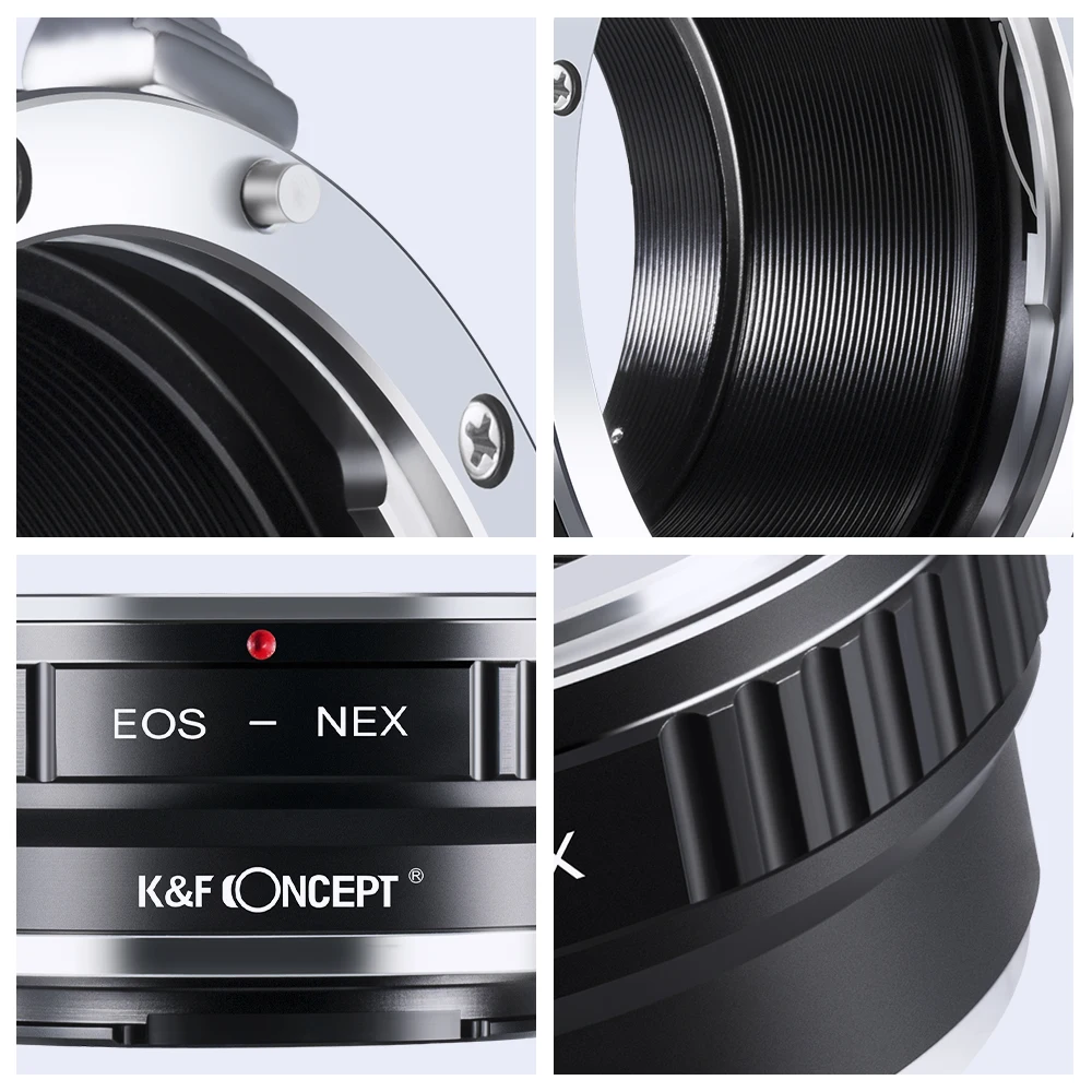 Адаптер крепления объектива K & F для Canon EOS к камере Sony NEX E-Mount NEX-3 NEX-5N NEX-7N NEX-C3 NEX-F3