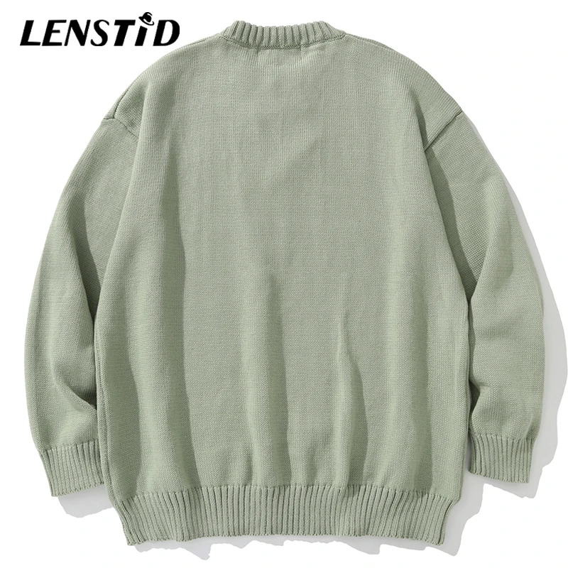 Мужской трикотажный джемпер LENSTID повседневный хипстерский пуловер с винтажным