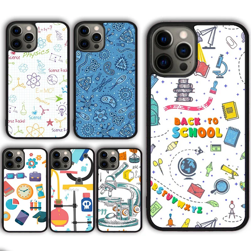 Чехол для телефона с изображением иконы из науки изучения для iPhone 13 14 11 12 Mini Pro Max X XR XS 6 7 8 Plus SE2020 Samsung Galaxy S21 S22 Ultra
