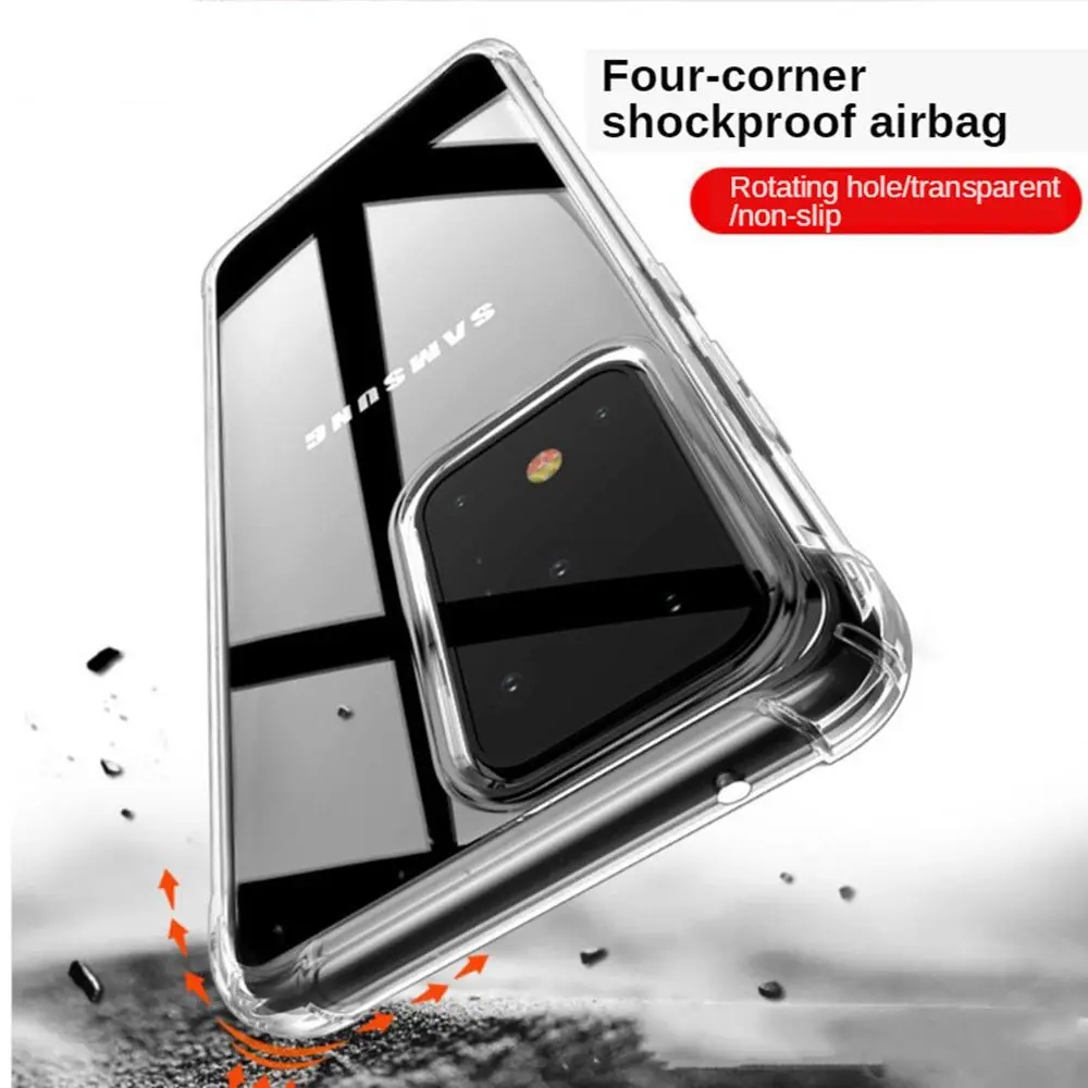 Ультратонкий Прозрачный чехол для телефона Samsung Galaxy S20 S10 S9 S8 Plus A51 мягкий из ТПУ Note