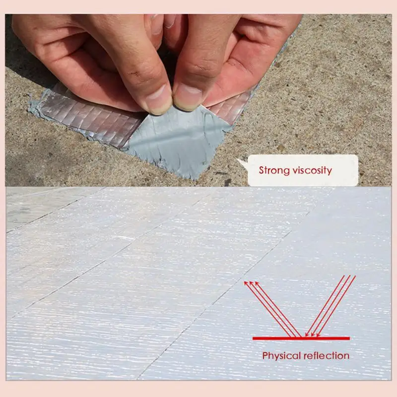 Уплотнительная лента из алюминиевой фольги водонепроницаемая клейкая для