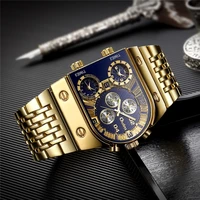 oulm ht9315 quartz male watch three time zone men wristwatch for dropshipping vip