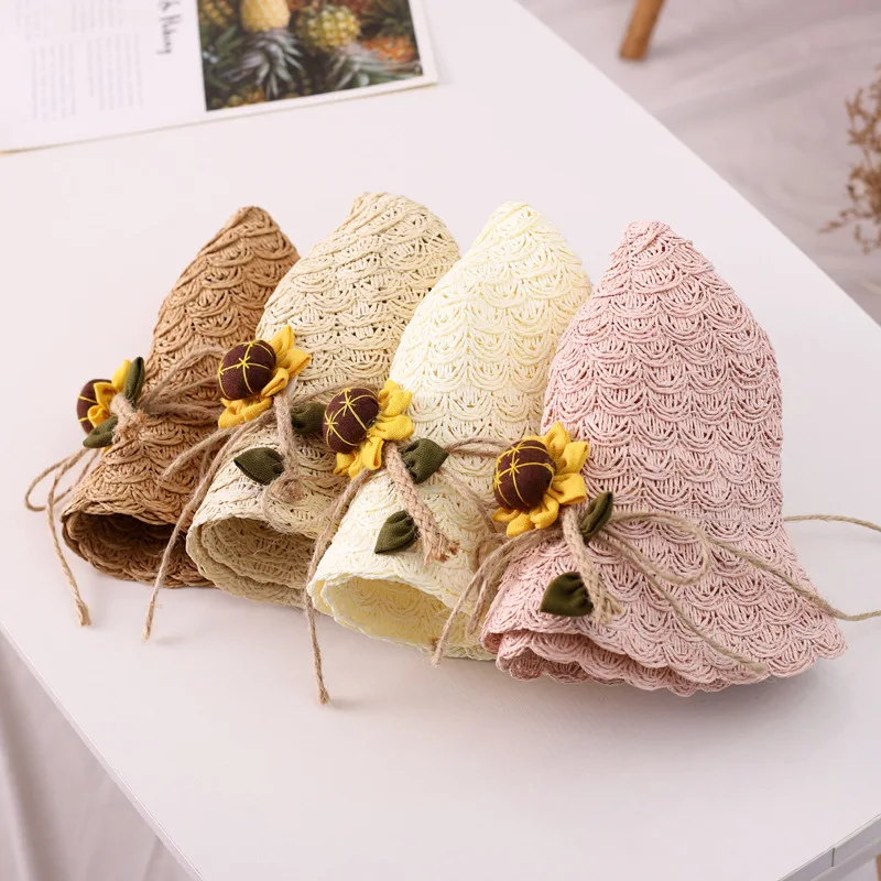 Шляпа для маленьких мальчиков и девочек ручной работы шляпа с подсолнухами