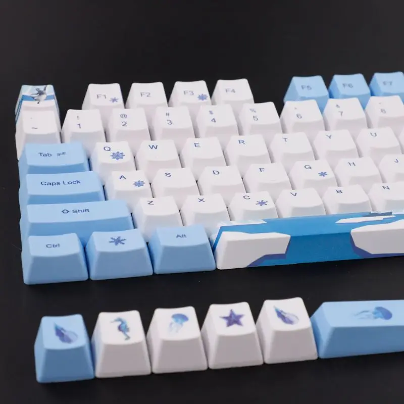 

113 Keys Antarctic Penguin OEM PBT Keycaps Mechanical Keyboard Keycaps PBT Dye-Sublimation Keycap Thermal Sublimation