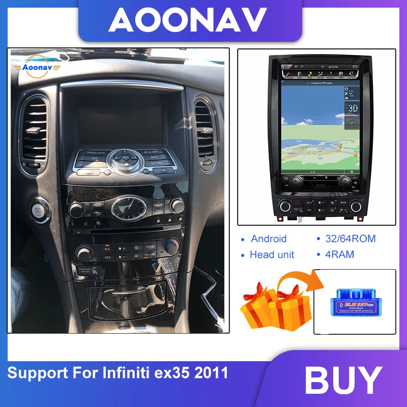 

Автомагнитола 2 din android GPS мультимедийный плеер для Infiniti QX50 EX 2011 Автомобильный стереоприемник с поддержкой управления рулевым колесом