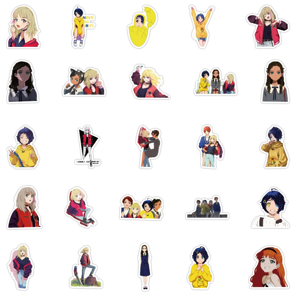 103050100pcs wonder egg priority cartoon anime stickers for laptop suitcase luggage motor bicycle car fridge guitar phone free global shipping