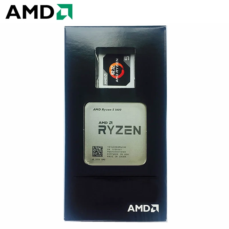 Процессор AMD Ryzen 5 1600 R5 1600 3,2 ГГц шестиядерный процессор Настольный 65 Вт Разъем AM4