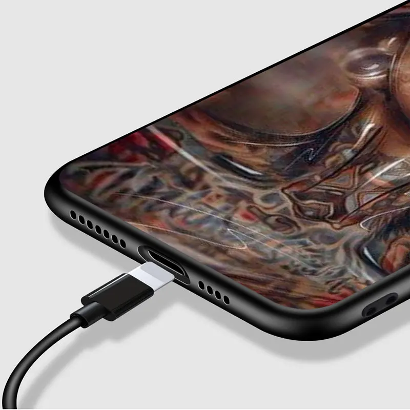 

Sexy Tattoo Girl Fashion For iPhone 12 Pro Max Mini 11 Pro XS Max X XR 6S 6 7 8 Plus 5S Soft Black Phone Case