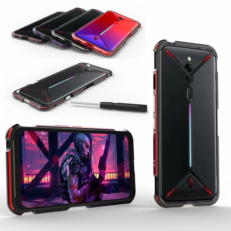 

ZTE Nubia Red Magic 3 3S NX629J Bumper Ultrathin Aluminum Metal Shockproof Hard Frame Case Cover for ZTE Redmagic 3 3S Bumper