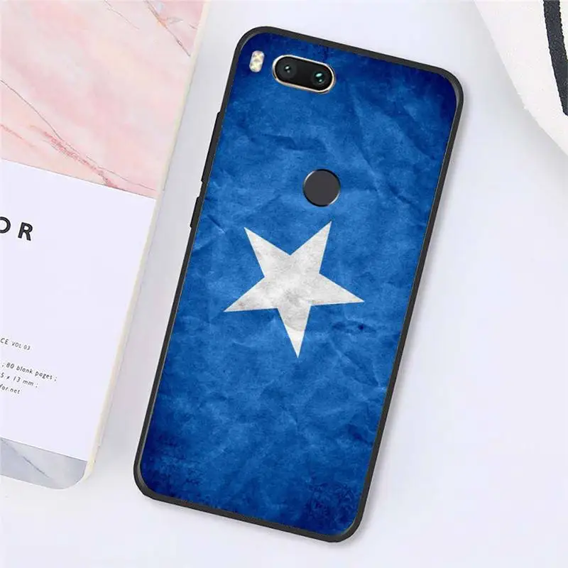 

Somali Somalia National Flag Coat Of Arms Phone Case For Xiaomi Redmi 8 9 9t 5plus 9se k20 mi8 max3 lite 9 note 6 8 9t 9s 10 pro