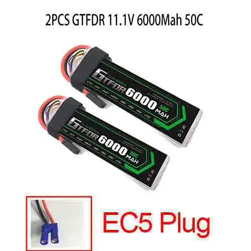2PCS6000SOFTEC5 2S 3S 4S 5200mAh 6000mAh 7000MAH 7,4 V 11,1 V 14,8 V 50C 60C 100C 120C GTFDR Lipo батарея для X-MAXX E-REVO RC автомобилей Лодка Дрон - Цвет: 2PCS6000SOFTEC5