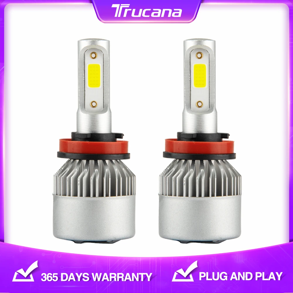 

Trucana NEW Car Lights Bulbs LED H4 H7 H1 H3 H11 LED 9005 9006 9012 880 5202 H13 9004 9007 Auto Headlights 12V Led Light 6000K