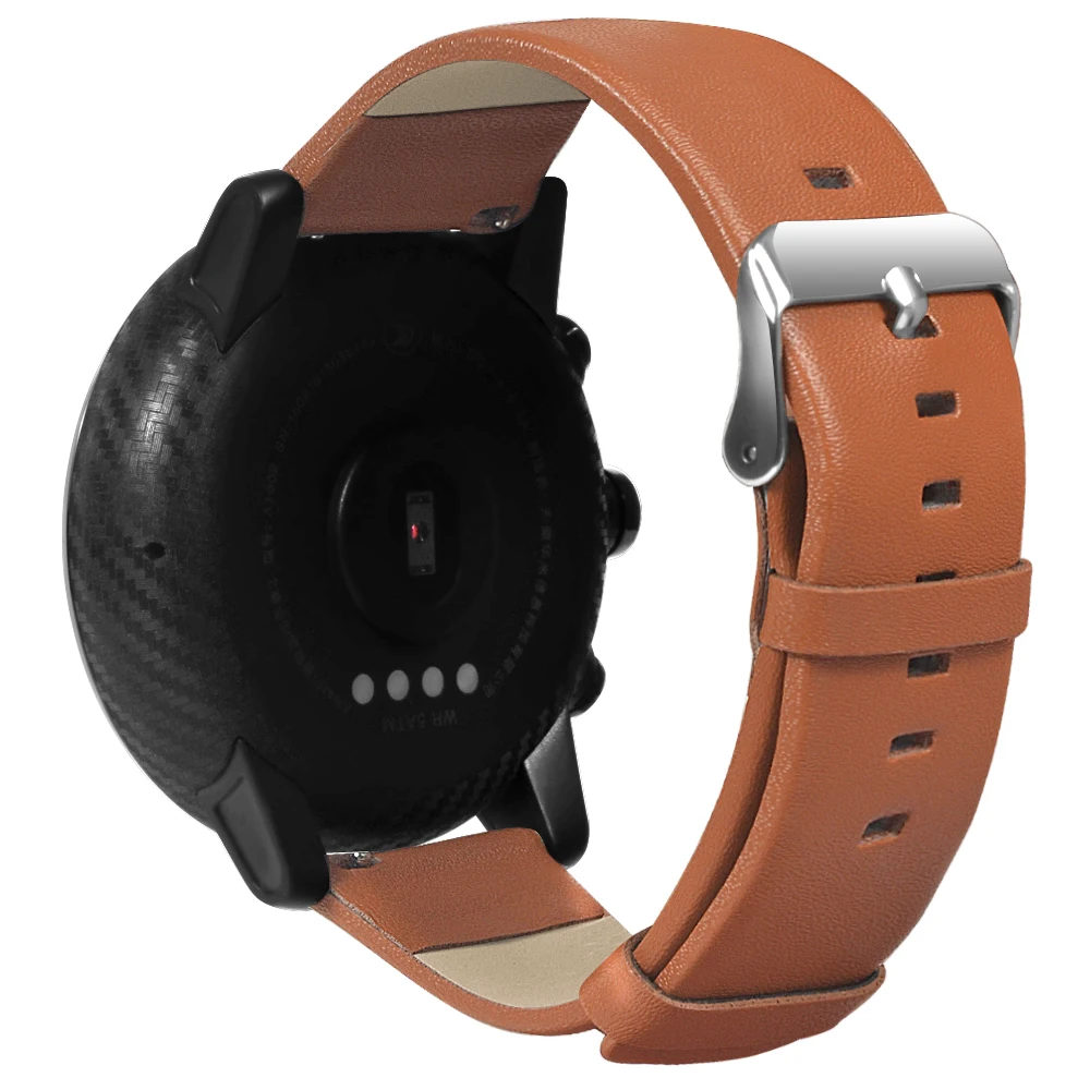 Кожаный ремешок для часов Xiaomi Amazfit Stratos 3 2 2S Pace сменный Браслет Huami AMAZFIT |