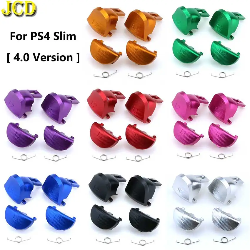 JCD 1 Набор для PS4 Pro 4 0 контроллер металлическая алюминиевая Кнопка L1 R1 L2 R2 кнопка